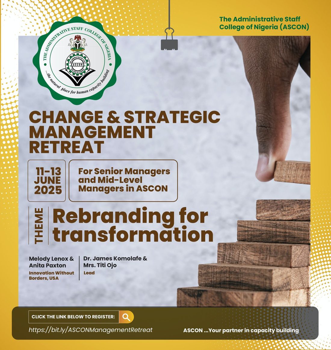 Change & Strategic Management Retreat for ASCON, June 2025